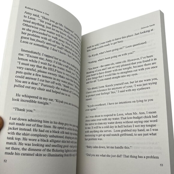 Robbed Without A Gun By Deborah Smith Novel 2004 Paperback Signed - Picture 14 of 16